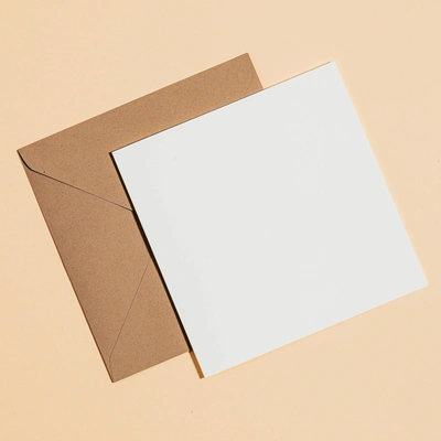  130mm Square Greeting Card & Envelope