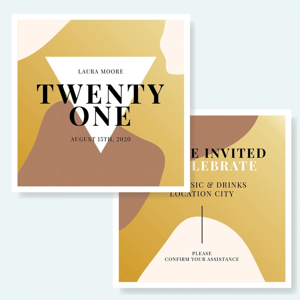  21 Birthday Card