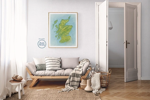  Peaceful - Living - Room - Wall   - With Logo